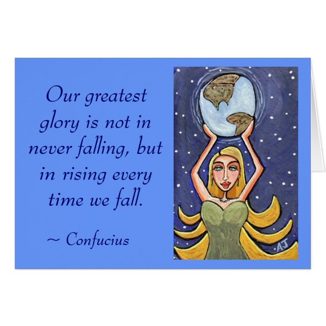 Our greatest glory is not in never falling... - ca (Front Horizontal)