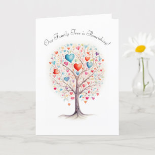 Our Growing Love - Poly Family New Child Card