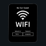 Our Guest Wifi Password Flexible Photo Magnet<br><div class="desc">Our Guest Wifi Password Flexible Photo Magnet</div>