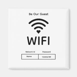 Our Guest Wifi Password Magnet