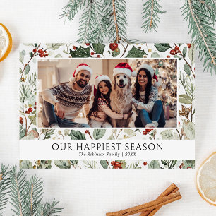 Our Happiest Season Family Photo Christmas Card