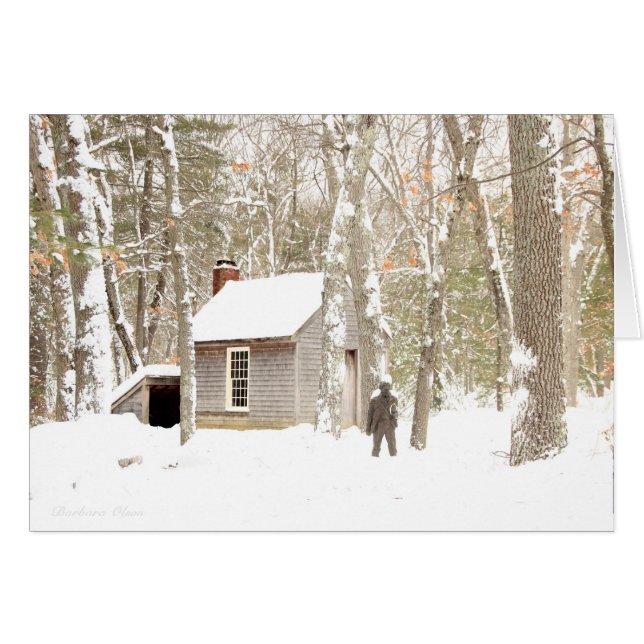 *Our Hearts are Warm and Cheery: Walden Pond card (Front Horizontal)