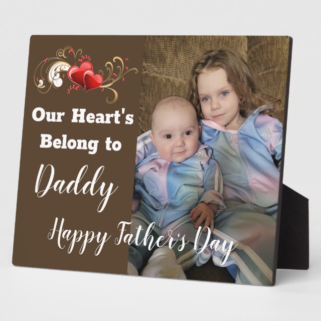 Our Hearts Belong to Daddy Plaque (Side)