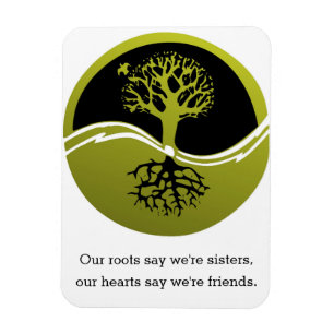 Our Hearts Say We're Friends Magnet