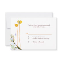 Our Hearts Together White Wedding RSVP