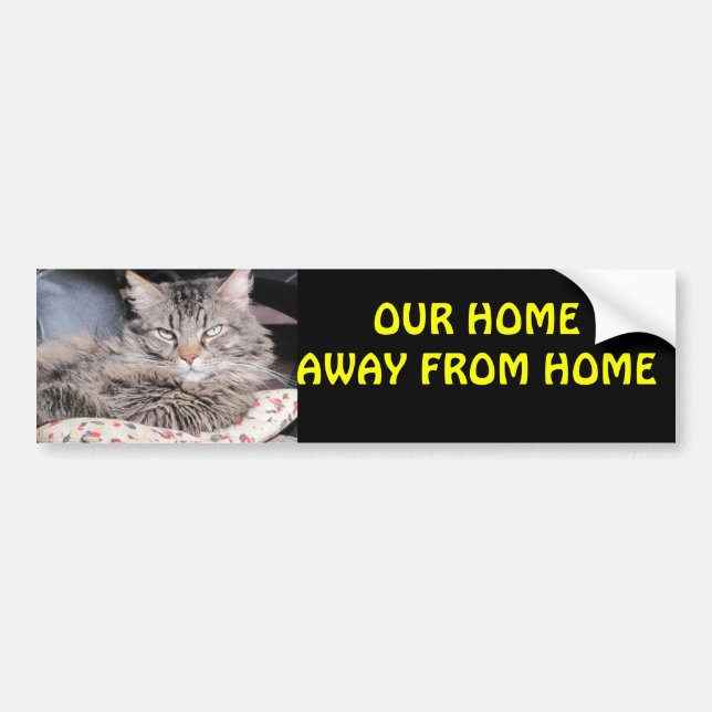 Our Home Away From Home RV Bumper Sticker (Front)