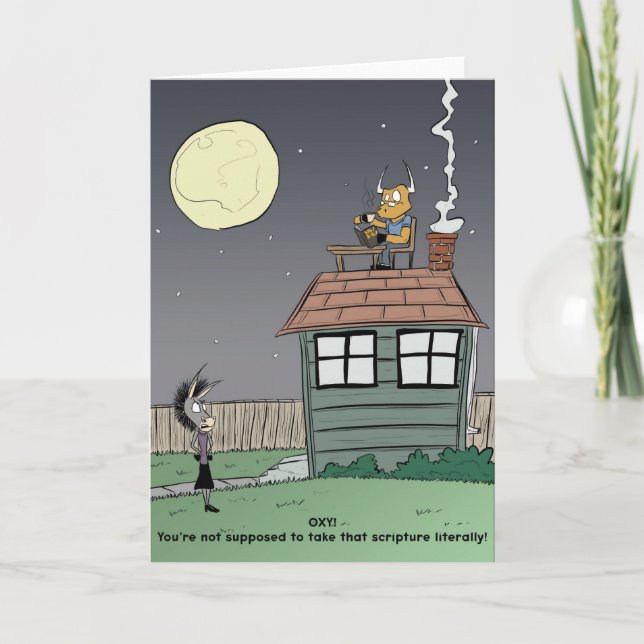 Our House is Not a Home - Nagging is Kryptonite Card (Front)