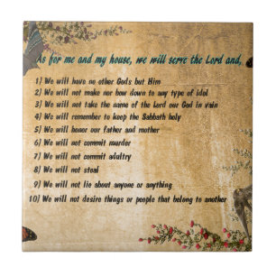 Our House Rules Ceramic Tile