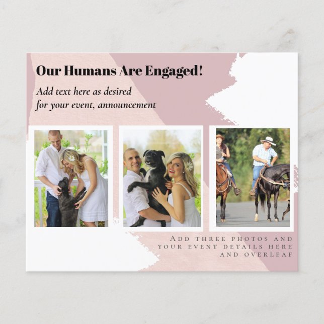 OUR Humans are ENGAGED - PET PHOTO Engagerment Flyer (Front)