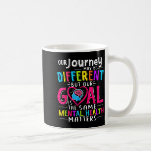 Our Journey Mental Health Awareness Month Brain Coffee Mug