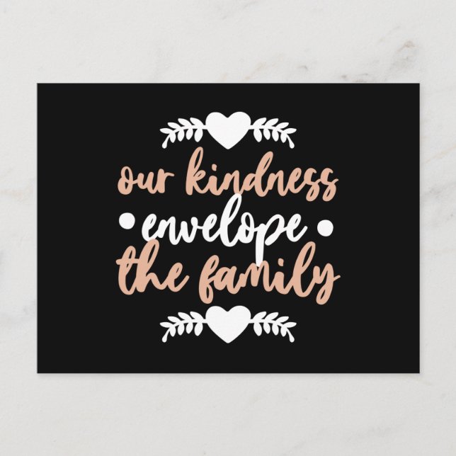 our Kindness Envelope the Family Postcard (Front)