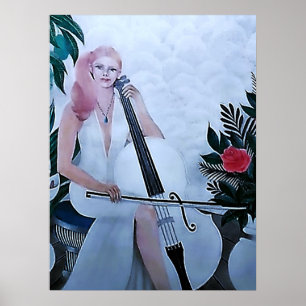 OUR LADY CELLIST POSTER