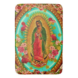 Our Lady Guadalupe Mexican Saint Virgin Mary Bath Mat