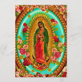 Our Lady Guadalupe Mexican Saint Virgin Mary Invitation