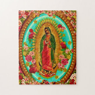 Our Lady Guadalupe Mexican Saint Virgin Mary Jigsaw Puzzle