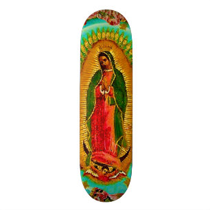 Our Lady Guadalupe Mexican Saint Virgin Mary Skateboard