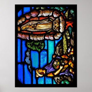 Our Lady Guadalupe Nuestra Senora Stained Glass Poster