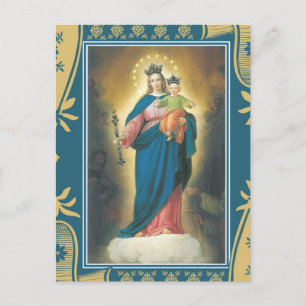 Our Lady Help of Christians with Baby Jesus Postcard