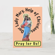 Our Lady Mary, Help of Christians Card