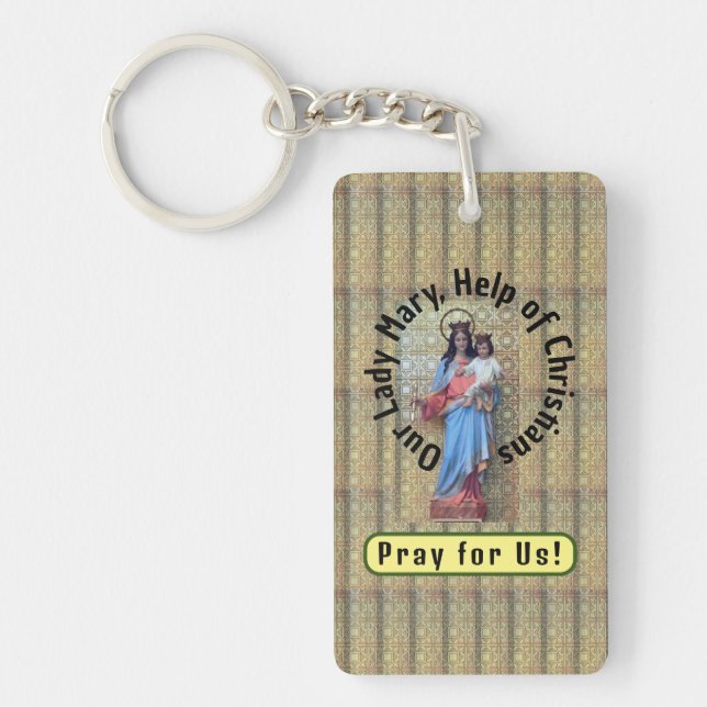 Our Lady Mary, Help of Christians Key Ring (Front)