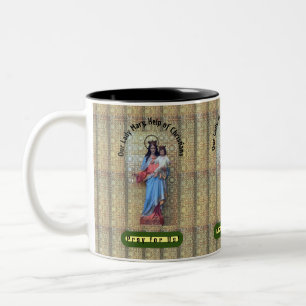 Our Lady Mary, Help of Christians Two-Tone Coffee Mug