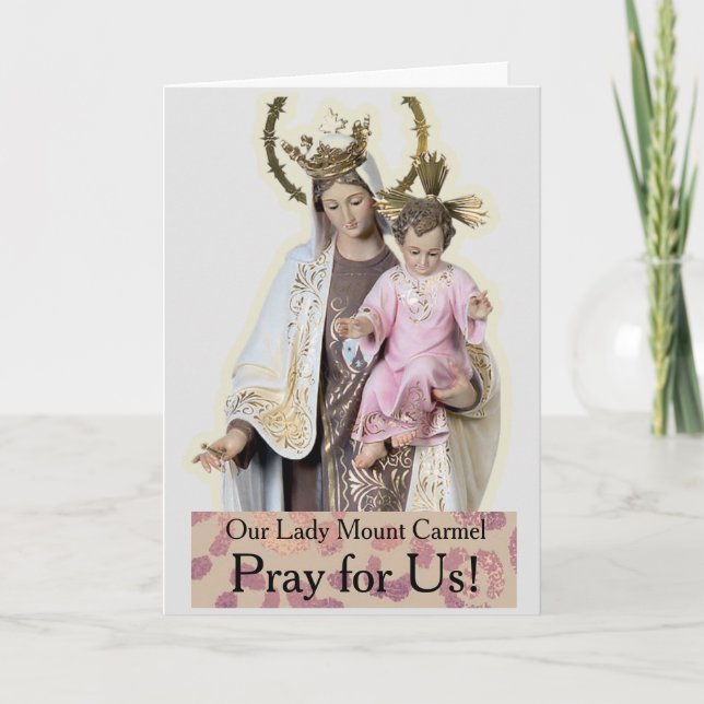 Our Lady Mount Carmel Card (Front)