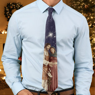 Our Lady of Advent Pregnant Virgin Mary Christmas Tie