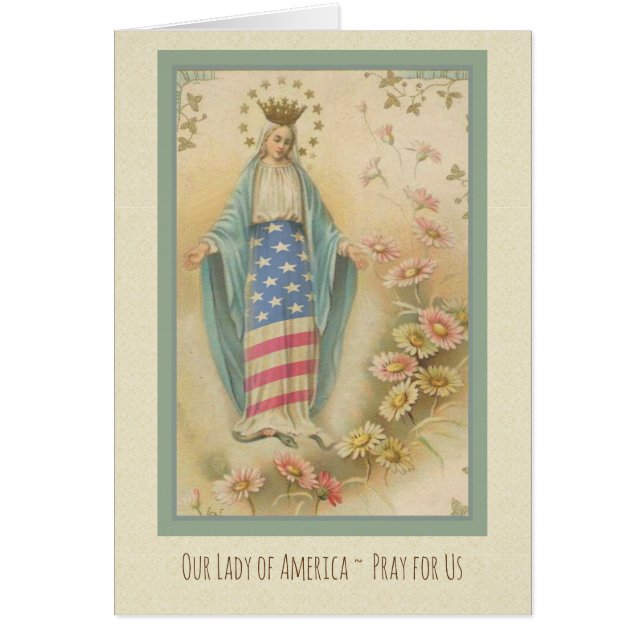 Our Lady of America | Flag & Flowers (Front)