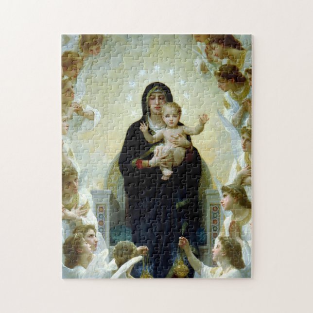 Our Lady of Angels Beautiful Madonna and Child Jigsaw Puzzle (Vertical)