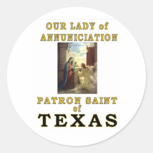 OUR LADY of ANNUNCIATION Classic Round Sticker