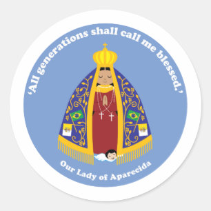 Our Lady of Aparecida Classic Round Sticker