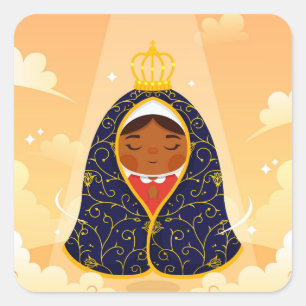 Our Lady of Aparecida Square Sticker