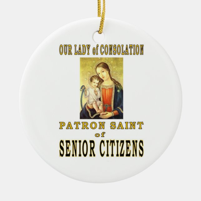 OUR LADY of CONSOLATION Ceramic Ornament (Front)