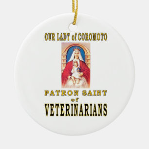 OUR LADY of COROMOTO Ceramic Tree Decoration