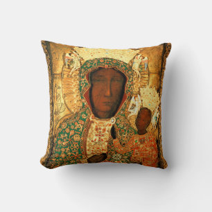 Our Lady of Czestochowa Black Madonna Poland gift Cushion