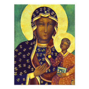 Our lady of Czestochowa Black Madonna Poland Icon Photo Print