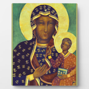 Our lady of Czestochowa Black Madonna Poland Icon Plaque