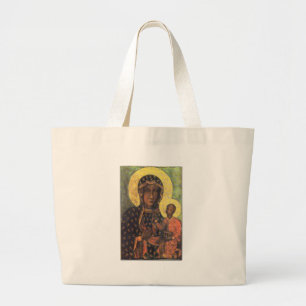 Our Lady of Czestochowa Large Tote Bag