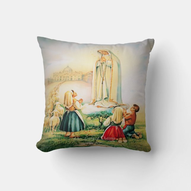 Our Lady of Fatima 1917 Cushion (Front)