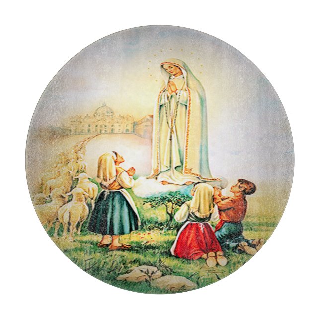 Our Lady of Fatima 1917 Cutting Board (Front)