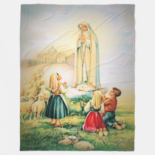 Our Lady of Fatima 1917 Fleece Blanket