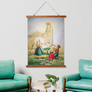 Our Lady of Fatima 1917 Hanging Tapestry