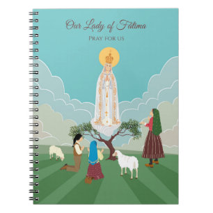 Our Lady of Fatima and the three shepherds Notebook