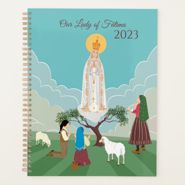 Our Lady of Fatima and the three shepherds Planner (Front)