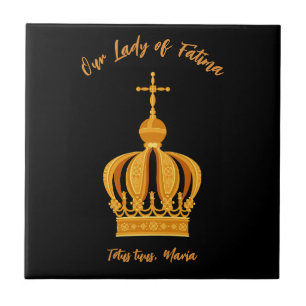 Our Lady of Fatima crown Ceramic Tile
