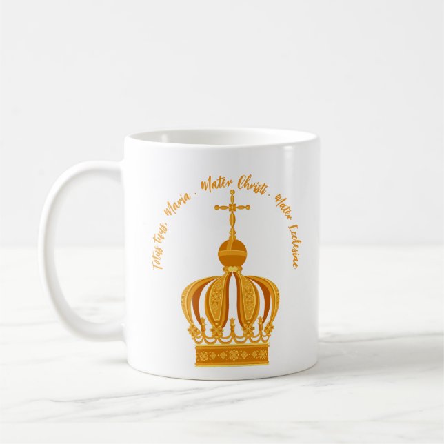 Our Lady of Fatima crown Coffee Mug (Left)