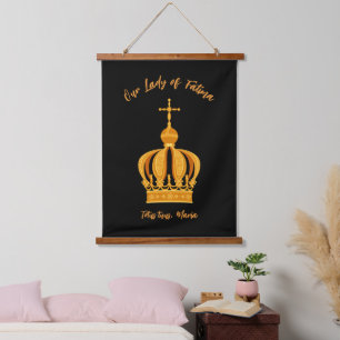 Our Lady of Fatima crown Hanging Tapestry