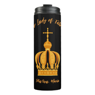 Our Lady of Fatima crown Thermal Tumbler
