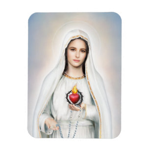 Our Lady of Fatima, Immaculate Heart Var Magnet