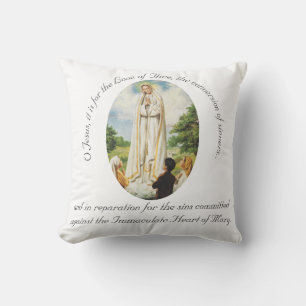 Our Lady of Fatima Personalised Cushion